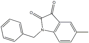 1-benzyl-5-methyl-2,3-dihydro-1H-indole-2,3-dione Struktur