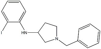 1-benzyl-N-(2-iodophenyl)pyrrolidin-3-amine Struktur