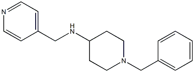 1-benzyl-N-(pyridin-4-ylmethyl)piperidin-4-amine Struktur