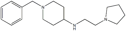 1-benzyl-N-[2-(pyrrolidin-1-yl)ethyl]piperidin-4-amine Struktur