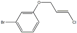 1-bromo-3-{[(2E)-3-chloroprop-2-enyl]oxy}benzene Struktur