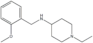 1-ethyl-N-[(2-methoxyphenyl)methyl]piperidin-4-amine Struktur