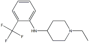 1-ethyl-N-[2-(trifluoromethyl)phenyl]piperidin-4-amine Struktur