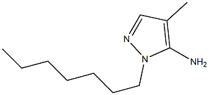 1-heptyl-4-methyl-1H-pyrazol-5-amine Struktur