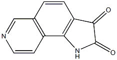 1H-pyrrolo[2,3-f]isoquinoline-2,3-dione Struktur