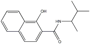 1-hydroxy-N-(3-methylbutan-2-yl)naphthalene-2-carboxamide Struktur