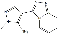 1-methyl-4-[1,2,4]triazolo[4,3-a]pyridin-3-yl-1H-pyrazol-5-amine Struktur