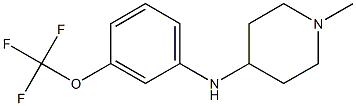 1-methyl-N-[3-(trifluoromethoxy)phenyl]piperidin-4-amine Struktur