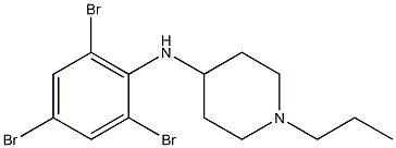 1-propyl-N-(2,4,6-tribromophenyl)piperidin-4-amine Struktur