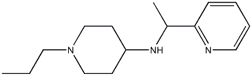 1-propyl-N-[1-(pyridin-2-yl)ethyl]piperidin-4-amine Struktur