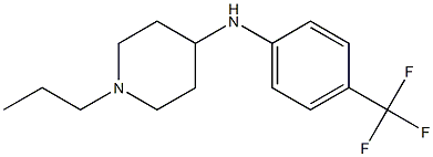 1-propyl-N-[4-(trifluoromethyl)phenyl]piperidin-4-amine Struktur