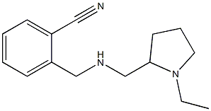 2-({[(1-ethylpyrrolidin-2-yl)methyl]amino}methyl)benzonitrile Struktur