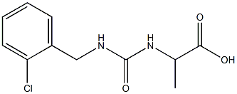 2-({[(2-chlorophenyl)methyl]carbamoyl}amino)propanoic acid Struktur