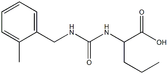 2-({[(2-methylbenzyl)amino]carbonyl}amino)pentanoic acid Struktur