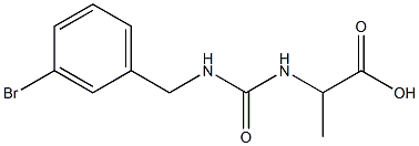 2-({[(3-bromobenzyl)amino]carbonyl}amino)propanoic acid Struktur