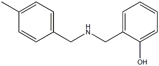 2-({[(4-methylphenyl)methyl]amino}methyl)phenol Struktur