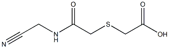 2-({[(cyanomethyl)carbamoyl]methyl}sulfanyl)acetic acid Struktur