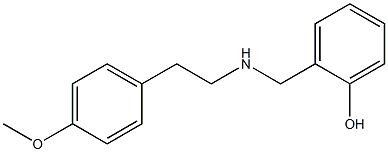 2-({[2-(4-methoxyphenyl)ethyl]amino}methyl)phenol Struktur