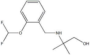 2-({[2-(difluoromethoxy)phenyl]methyl}amino)-2-methylpropan-1-ol Struktur