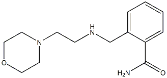 2-({[2-(morpholin-4-yl)ethyl]amino}methyl)benzamide Struktur