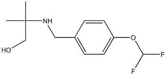 2-({[4-(difluoromethoxy)phenyl]methyl}amino)-2-methylpropan-1-ol Struktur