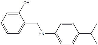 2-({[4-(propan-2-yl)phenyl]amino}methyl)phenol Struktur