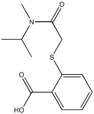 2-({[methyl(propan-2-yl)carbamoyl]methyl}sulfanyl)benzoic acid Struktur