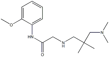 2-({2-[(dimethylamino)methyl]-2-methylpropyl}amino)-N-(2-methoxyphenyl)acetamide Struktur