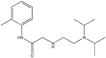 2-({2-[bis(propan-2-yl)amino]ethyl}amino)-N-(2-methylphenyl)acetamide Struktur