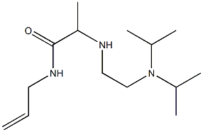 2-({2-[bis(propan-2-yl)amino]ethyl}amino)-N-(prop-2-en-1-yl)propanamide Struktur