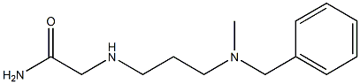 2-({3-[benzyl(methyl)amino]propyl}amino)acetamide Struktur