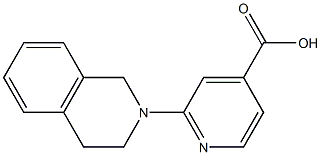 2-(1,2,3,4-tetrahydroisoquinolin-2-yl)pyridine-4-carboxylic acid Struktur