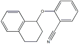 2-(1,2,3,4-tetrahydronaphthalen-1-yloxy)benzonitrile Struktur