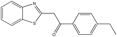 2-(1,3-benzothiazol-2-yl)-1-(4-ethylphenyl)ethan-1-one Struktur