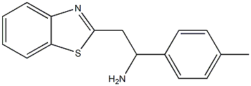 2-(1,3-benzothiazol-2-yl)-1-(4-methylphenyl)ethan-1-amine Struktur