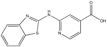 2-(1,3-benzothiazol-2-ylamino)pyridine-4-carboxylic acid Struktur