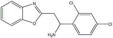 2-(1,3-benzoxazol-2-yl)-1-(2,4-dichlorophenyl)ethan-1-amine Struktur