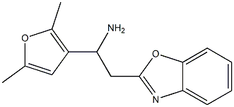 2-(1,3-benzoxazol-2-yl)-1-(2,5-dimethylfuran-3-yl)ethan-1-amine Struktur