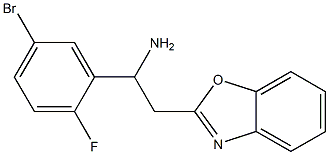 2-(1,3-benzoxazol-2-yl)-1-(5-bromo-2-fluorophenyl)ethan-1-amine Struktur