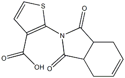 2-(1,3-dioxo-1,3,3a,4,7,7a-hexahydro-2H-isoindol-2-yl)thiophene-3-carboxylic acid Struktur