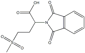 2-(1,3-dioxo-2,3-dihydro-1H-isoindol-2-yl)-4-methanesulfonylbutanoic acid Struktur