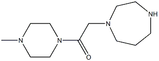 2-(1,4-diazepan-1-yl)-1-(4-methylpiperazin-1-yl)ethan-1-one Struktur