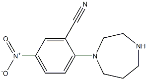 2-(1,4-diazepan-1-yl)-5-nitrobenzonitrile Struktur