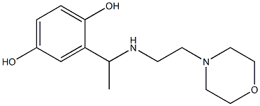 2-(1-{[2-(morpholin-4-yl)ethyl]amino}ethyl)benzene-1,4-diol Struktur