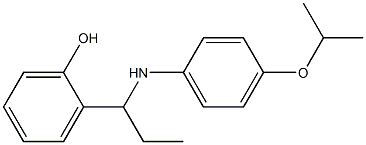 2-(1-{[4-(propan-2-yloxy)phenyl]amino}propyl)phenol Struktur