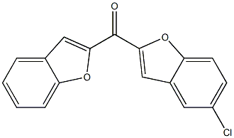 2-(1-benzofuran-2-ylcarbonyl)-5-chloro-1-benzofuran Struktur