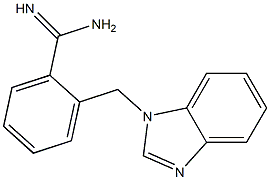 2-(1H-benzimidazol-1-ylmethyl)benzenecarboximidamide Struktur