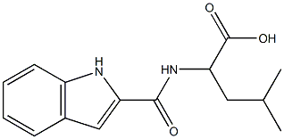 2-(1H-indol-2-ylformamido)-4-methylpentanoic acid Struktur