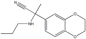 2-(2,3-dihydro-1,4-benzodioxin-6-yl)-2-(propylamino)propanenitrile Struktur