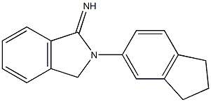 2-(2,3-dihydro-1H-inden-5-yl)-2,3-dihydro-1H-isoindol-1-imine Struktur